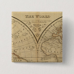 The World 3 15 Cm Square Badge