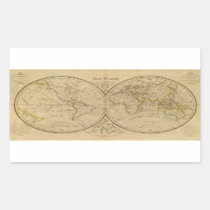The World 3 Rectangular Sticker