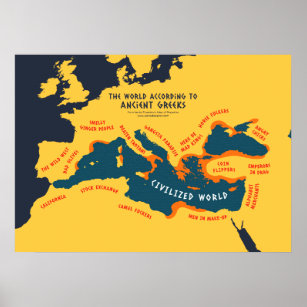 The World According to Ancient Greeks Poster