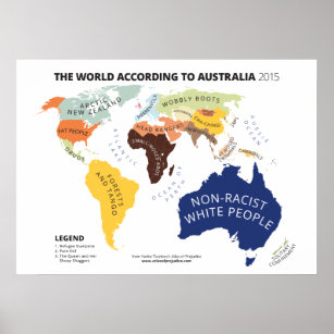 The World According to Australia Poster