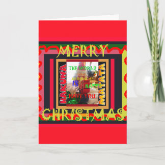 The world around Me is happy to Have You colours M Holiday Card