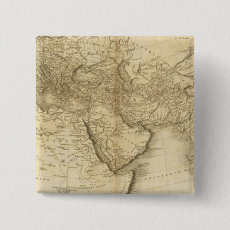 The World as known to the Ancients 15 Cm Square Badge