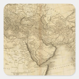 The World as known to the Ancients Square Sticker