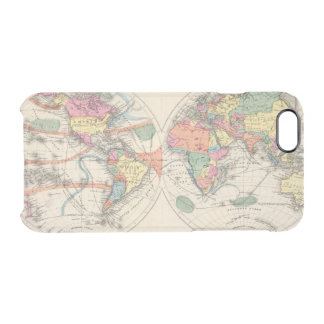 The world Atlas map with currents and trade winds Clear iPhone 6/6S Case Map Of The World Clear Iphone Cases Map Of The World Clear Iphone Cases The world Atlas map with currents and trade winds Clear iPhone 6/6S Case