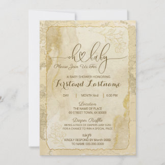 The World Awaits Baby Shower Invitation