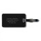 The World Awaits in Black | Luggage Tag