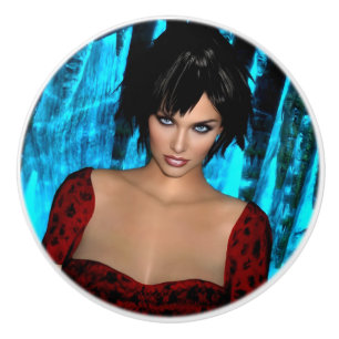 The World Behind the Eyes ceramic knob