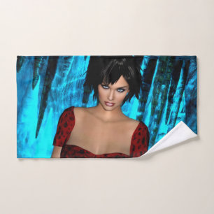 The World Behind the Eyes hand towel