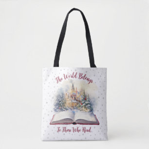 The World Belongs To Those Who Read  Design Tote Bag