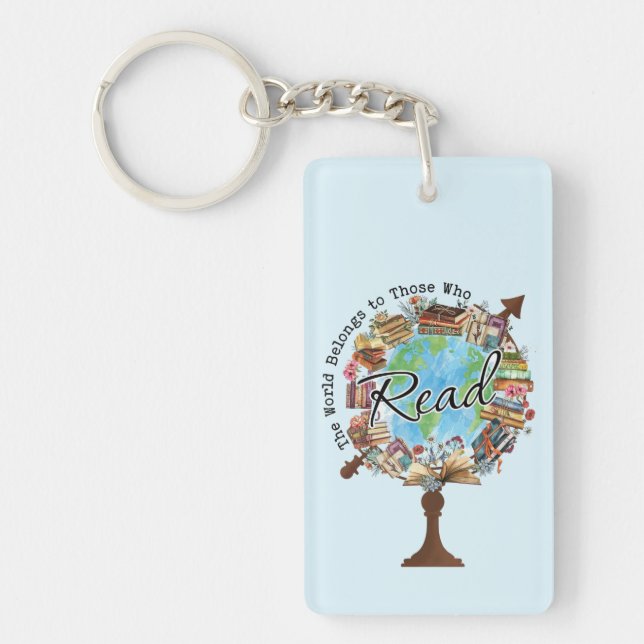 The World Belongs to Those Who Read Key Ring (Front)