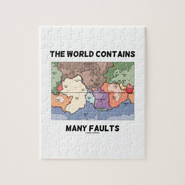 The World Contains Many Faults (Plate Tectonics) Jigsaw Puzzle (Vertical)