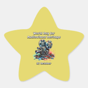 The World Day for Audiovisual Heritage Star Sticker