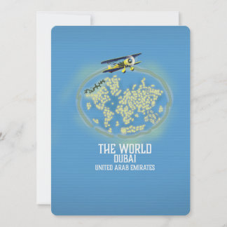 The World Dubai United Arab Emirates map