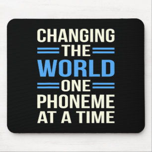 The World Dyslexia Awareness Silver Ribbon Graphic Mouse Mat