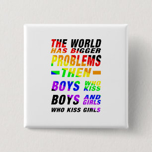 The World has bigger Problems 15 Cm Square Badge