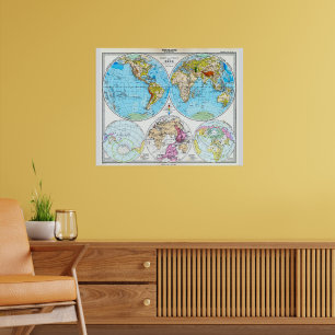 The World in 1891 Poster