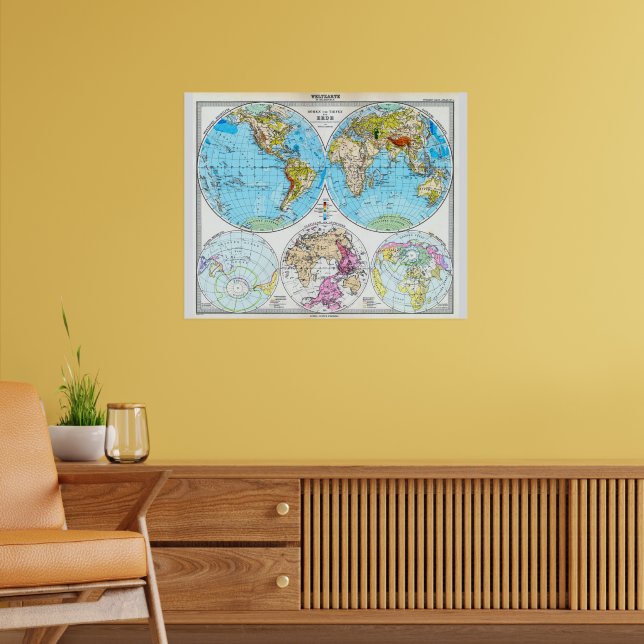 The World in 1891 Poster (Living Room 2)