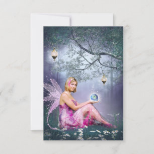 The world in my hand thank you card