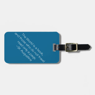 The World is a Book Luggage Tag