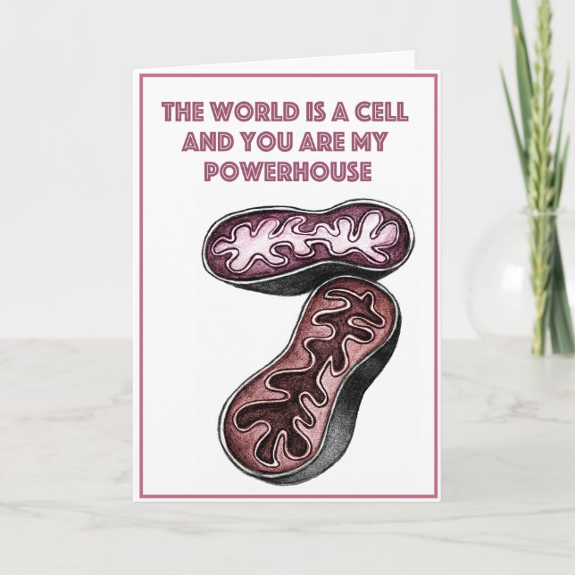 The world is a cell holiday card (Front)