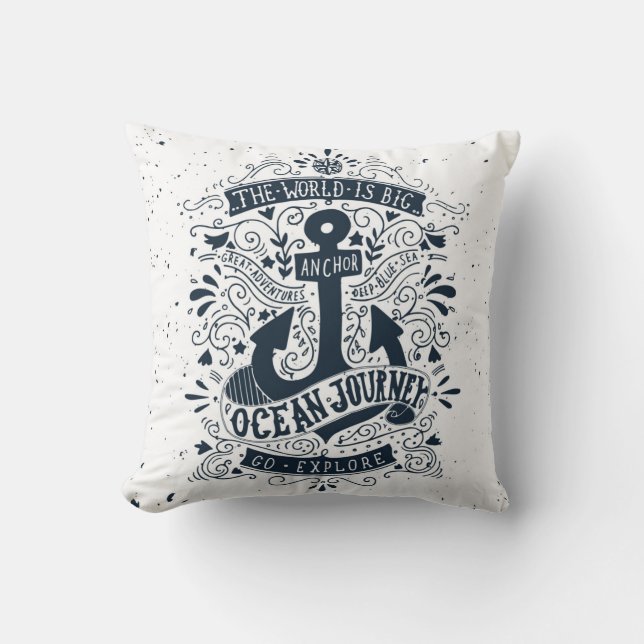 The World Is Big - Go Explore Cushion (Front)