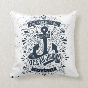 The World Is Big - Go Explore Cushion