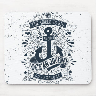 The World Is Big - Go Explore Mouse Mat