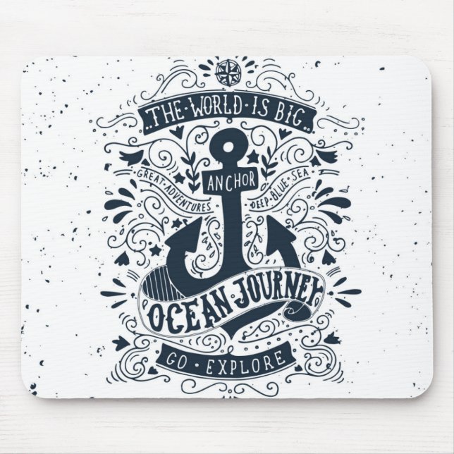 The World Is Big - Go Explore Mouse Mat (Front)
