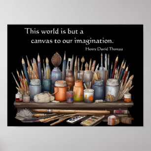 The World is But a Canvas Poster