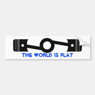 The World is Flat Bumper Sticker