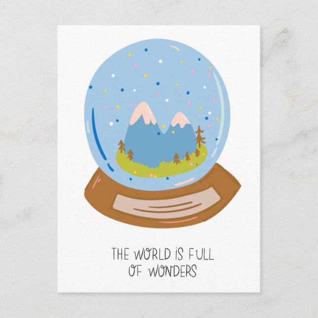 The World Is Full Of Wonders Postcard (Front)