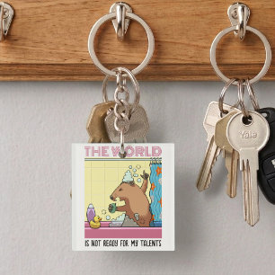 The World Is Not Ready Singing Groundhog Key Ring