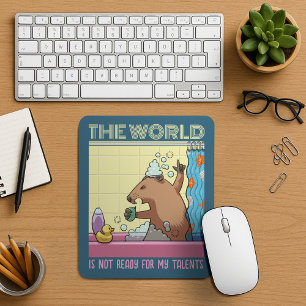 The World Is Not Ready Singing Groundhog Mouse Mat