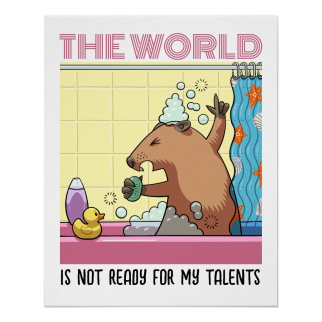 The World Is Not Ready Singing Groundhog Poster (Front)