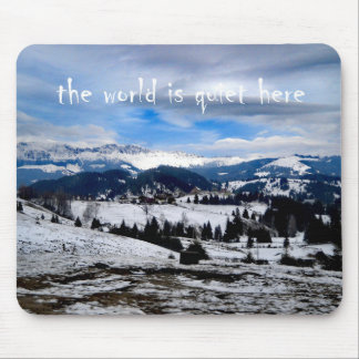 the world is quiet here mouse mat