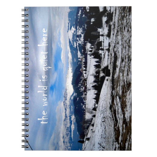 The world is quiet here notebook (Front)