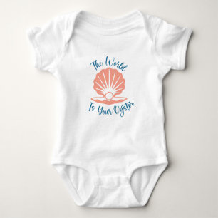 The World Is Your Oyster  Baby Bodysuit