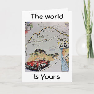 THE "WORLD is YOURS" CONGRATULATIONS Card