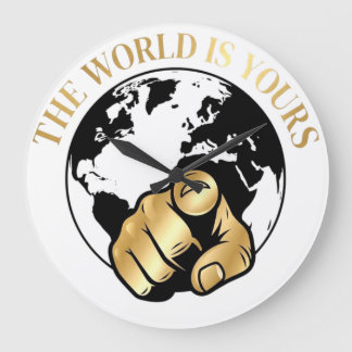 The World Is Yours Luxury Globe Wall Clock
