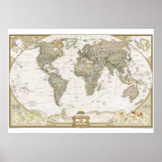 The world map poster