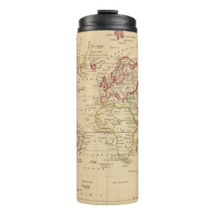 The World, Mercator's Projection Thermal Tumbler