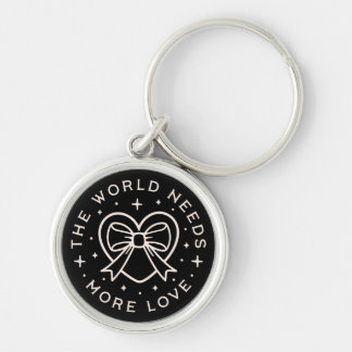 The world needs more love kindness quotes key ring