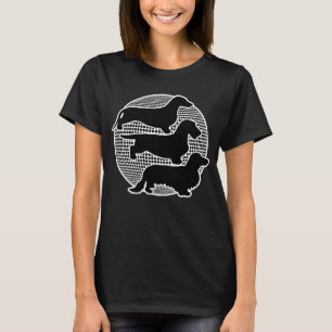 The World Of 3 different Dachshunds 2 T-Shirt