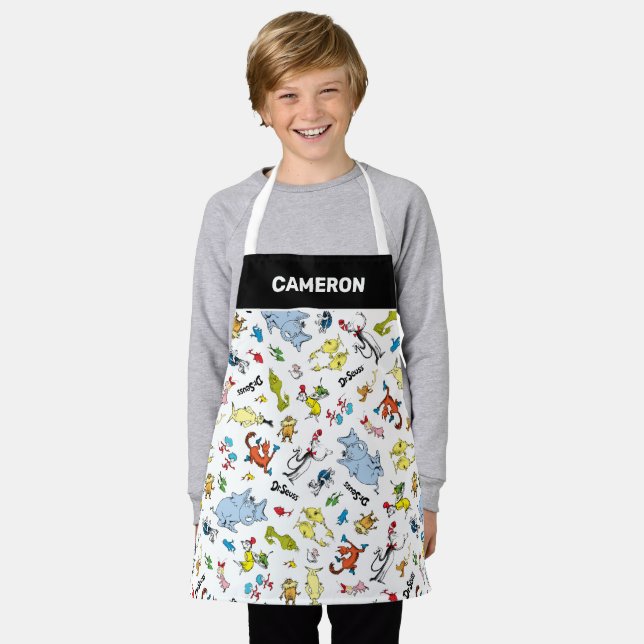 The World of Dr. Seuss Pattern Apron (Worn)