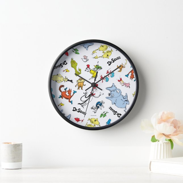The World of Dr. Seuss Pattern Clock (Home)