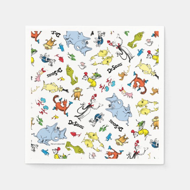 The World of Dr. Seuss Pattern Napkin (Front)