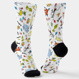 The World of Dr. Seuss Pattern Socks