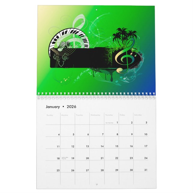 The world of music calendar (Jan 2026)