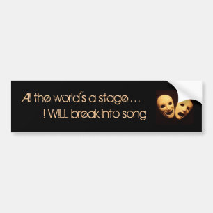 The world of musical theatre bumper sticker