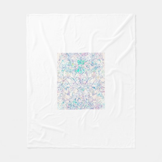 "The world of new products, first here!" Fleece Blanket (Front)